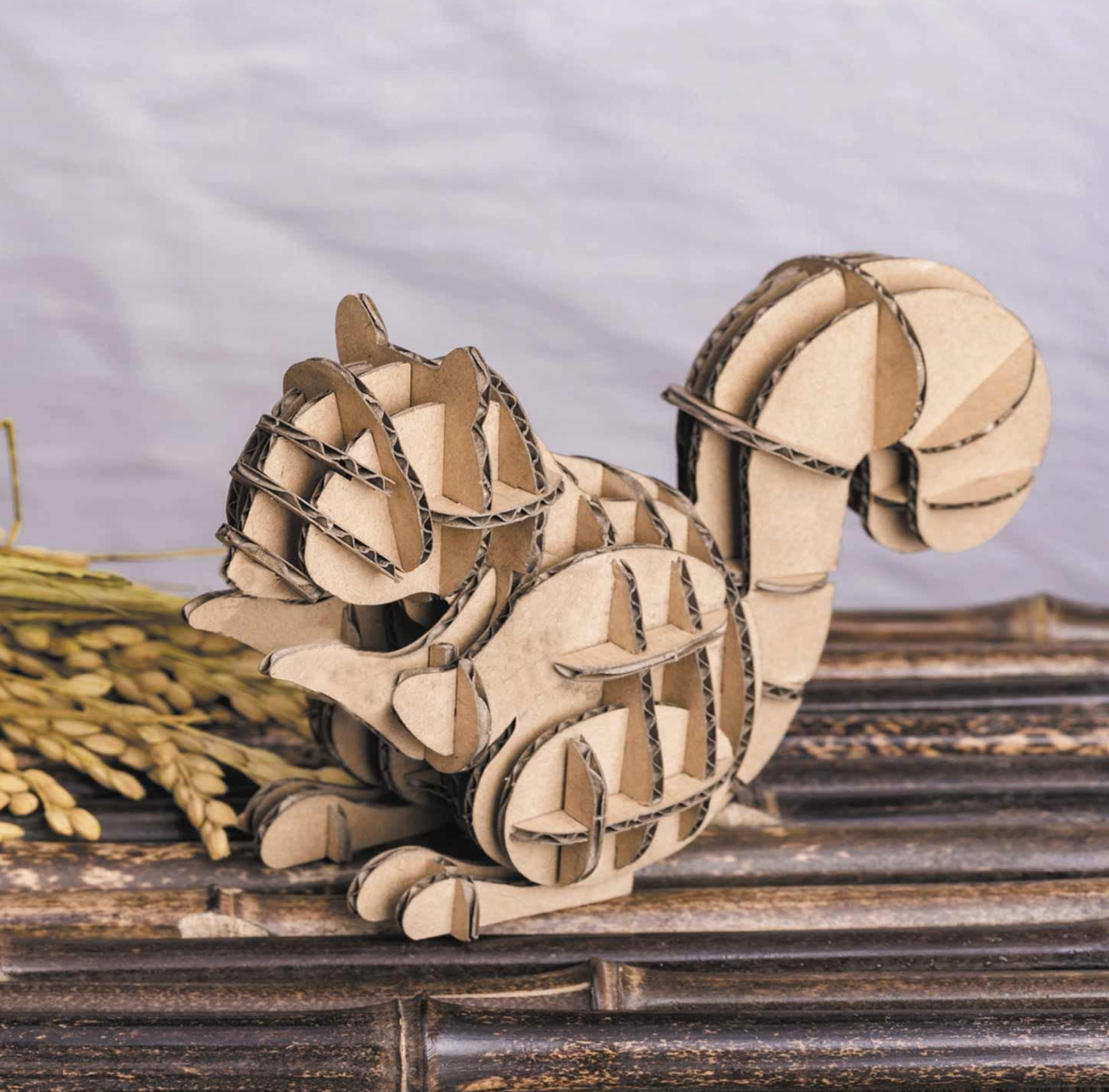 Maquette 3D en carton - Ecureuil