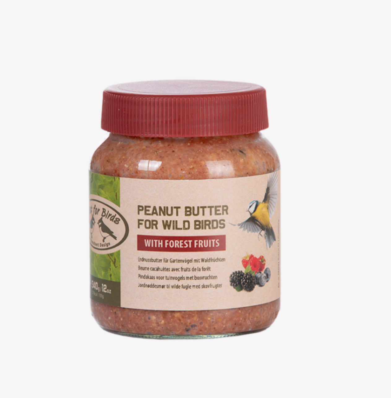 Beurre de cacahuète aux fruits des bois, pour oiseaux