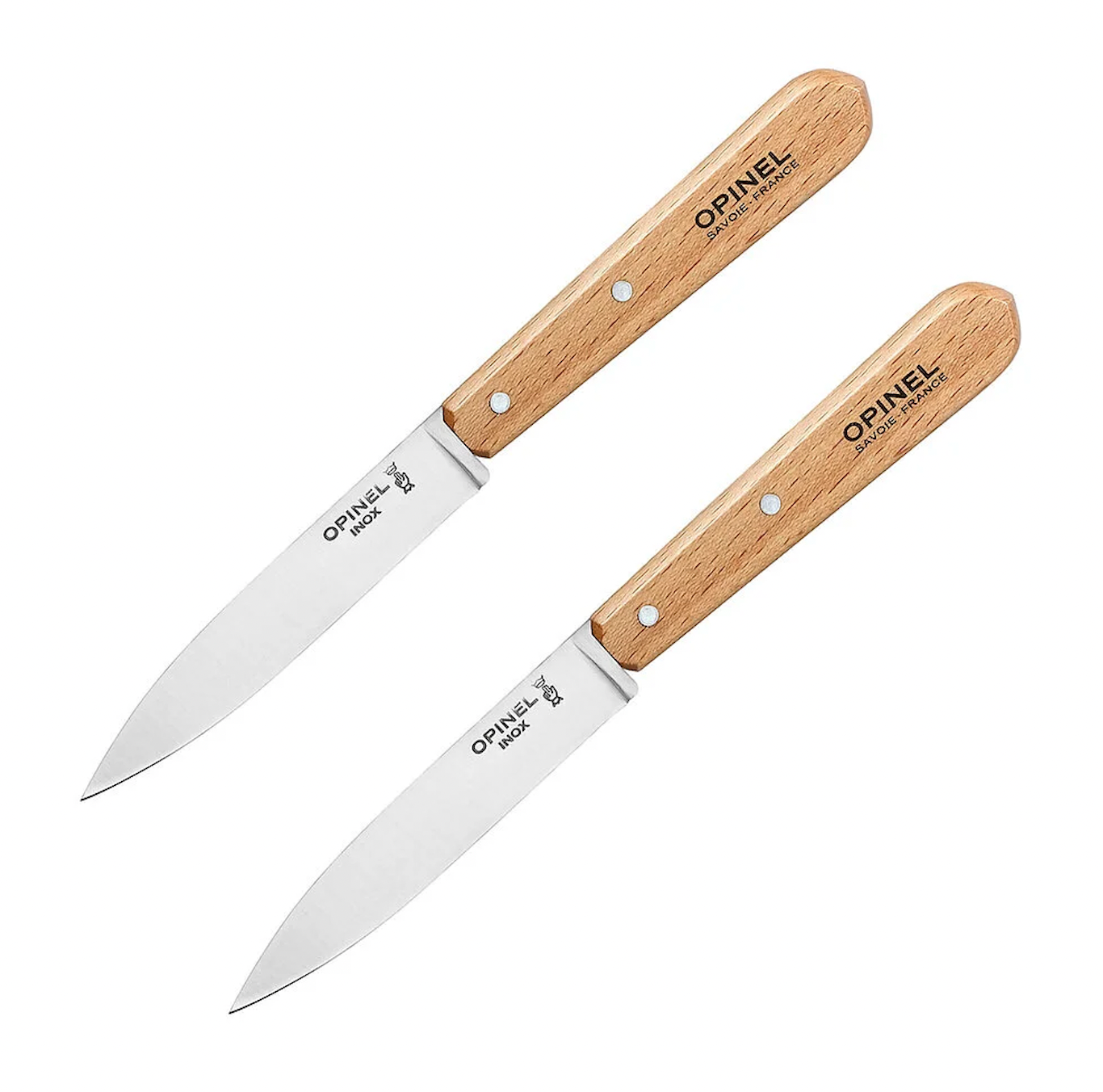Boite de 2 couteaux d'office n°112 naturel OPINEL