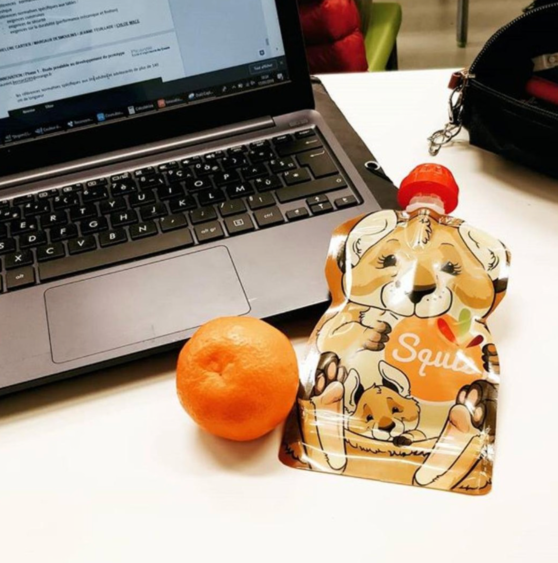 Lot de 2 gourdes à compote réutilisables enfants ANIMAUX - 130 ml