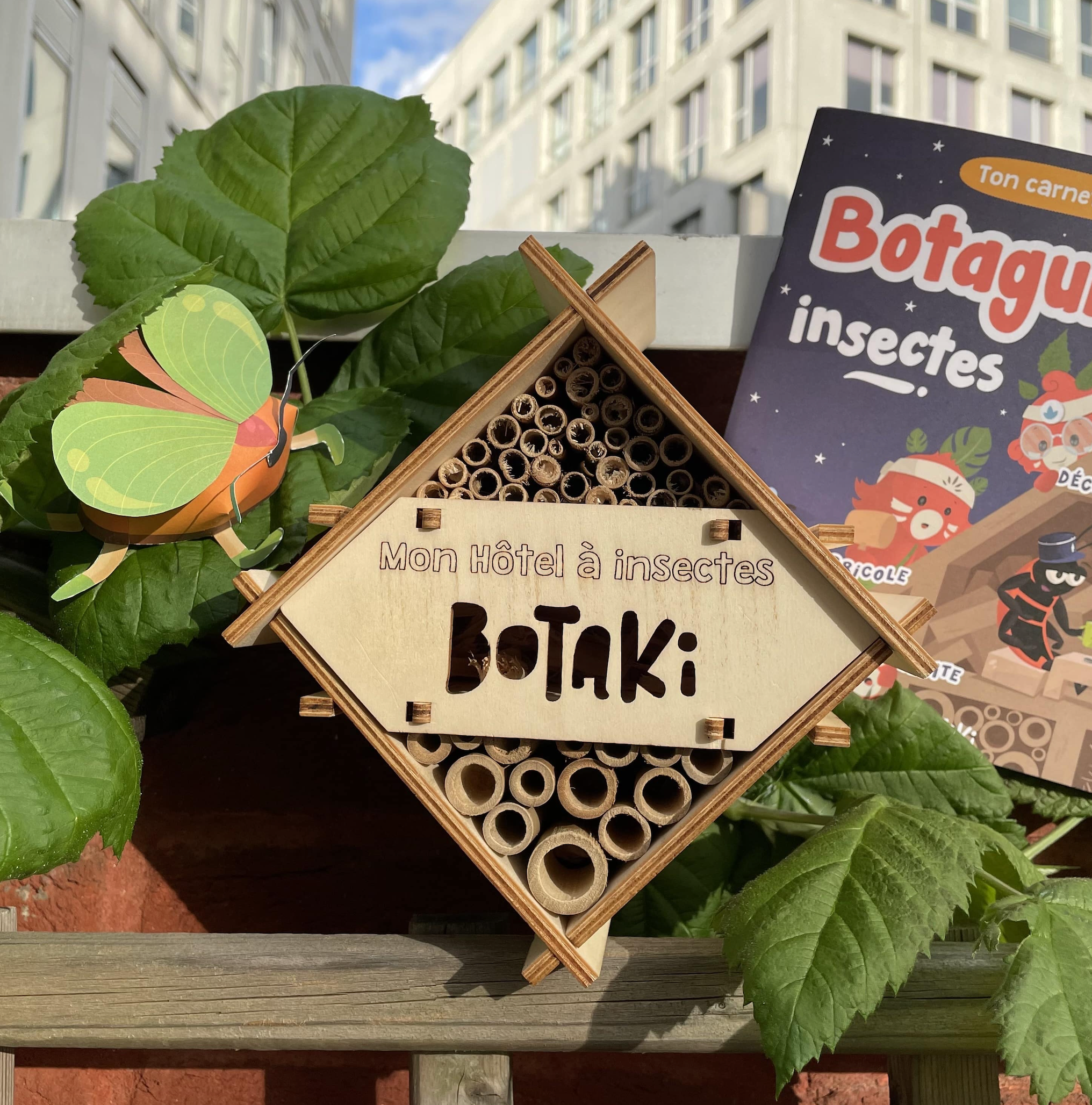 Mon kit insectes : Je fabrique un hôtel à insectes en bois