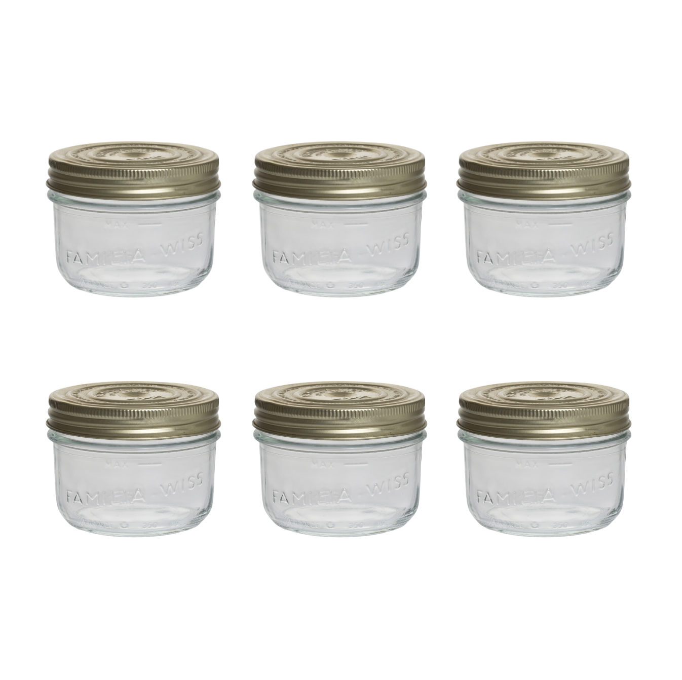 Pack de 6 terrines Familia Wiss Le Parfait 200 ml