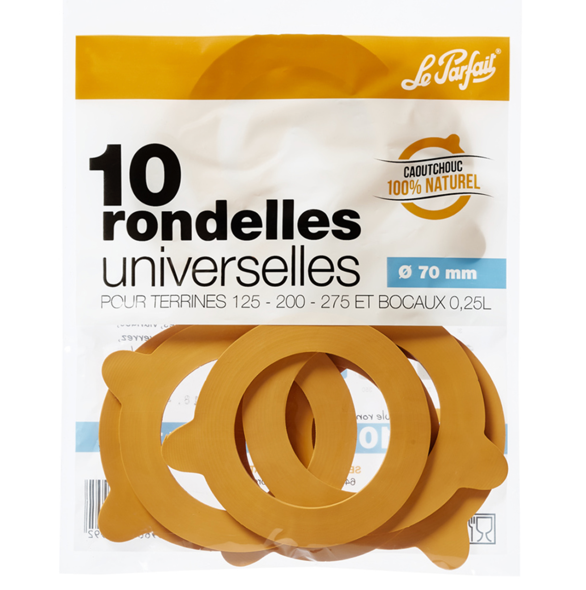Rondelles pour bocaux Le Parfait - lot de 10