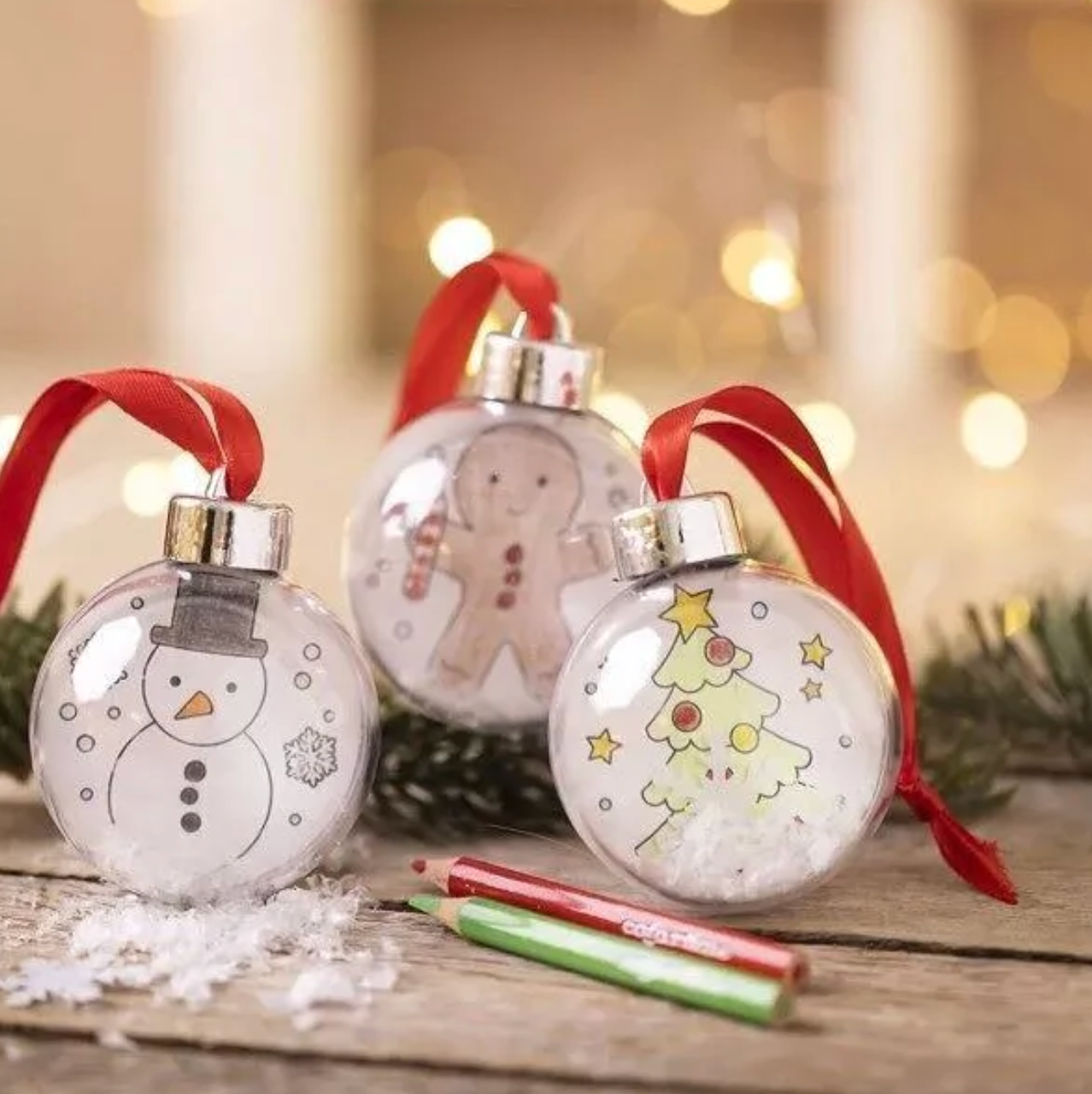 Kit DIY dessin - Boules de Noël