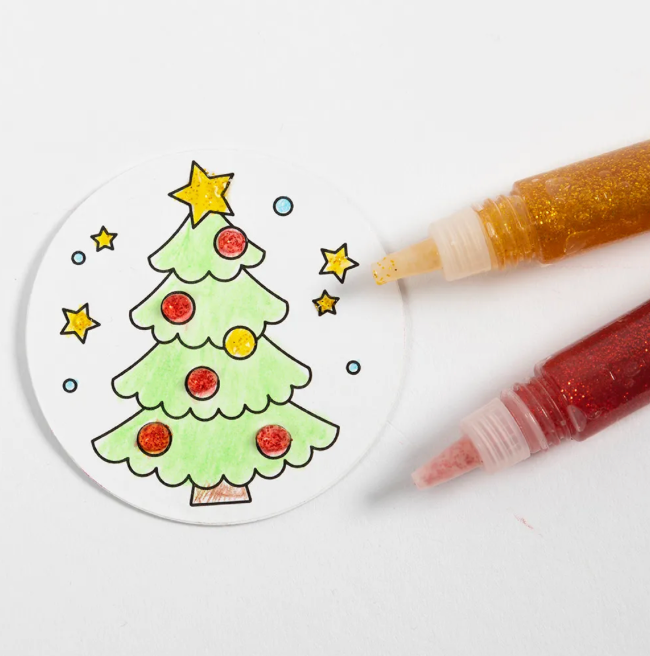 Kit DIY dessin - Boules de Noël