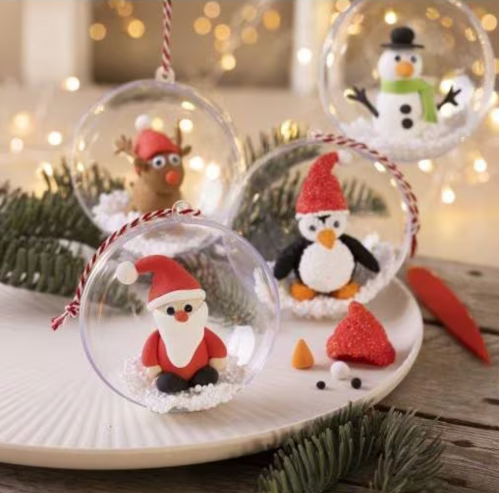 Kit DIY modelage - Boules de Noël - Figurines de Noël