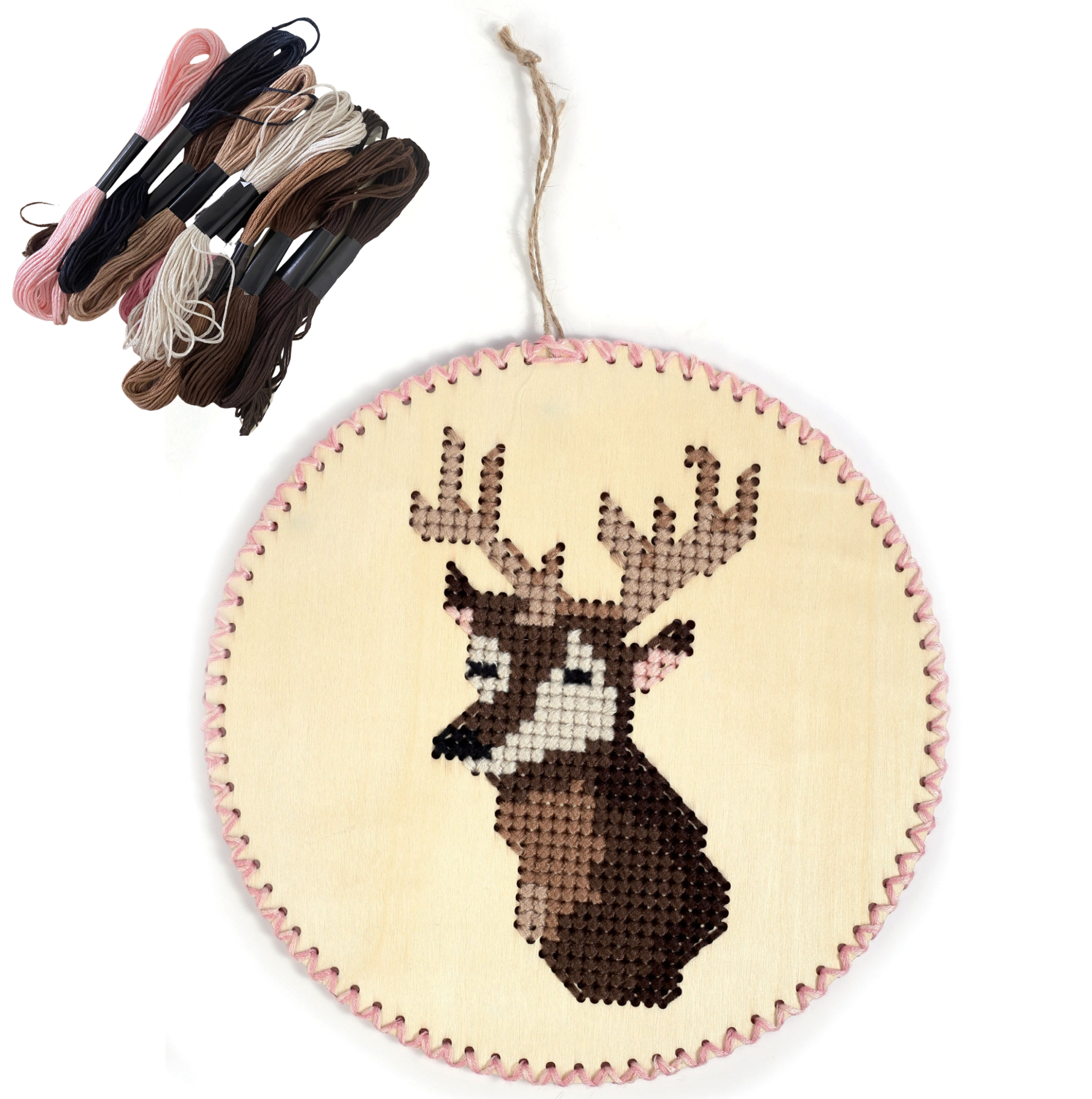 Kit broderie sur bois - Renne