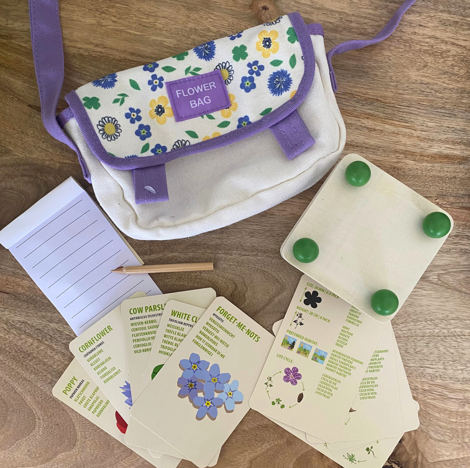 Sac explorateur fleurs