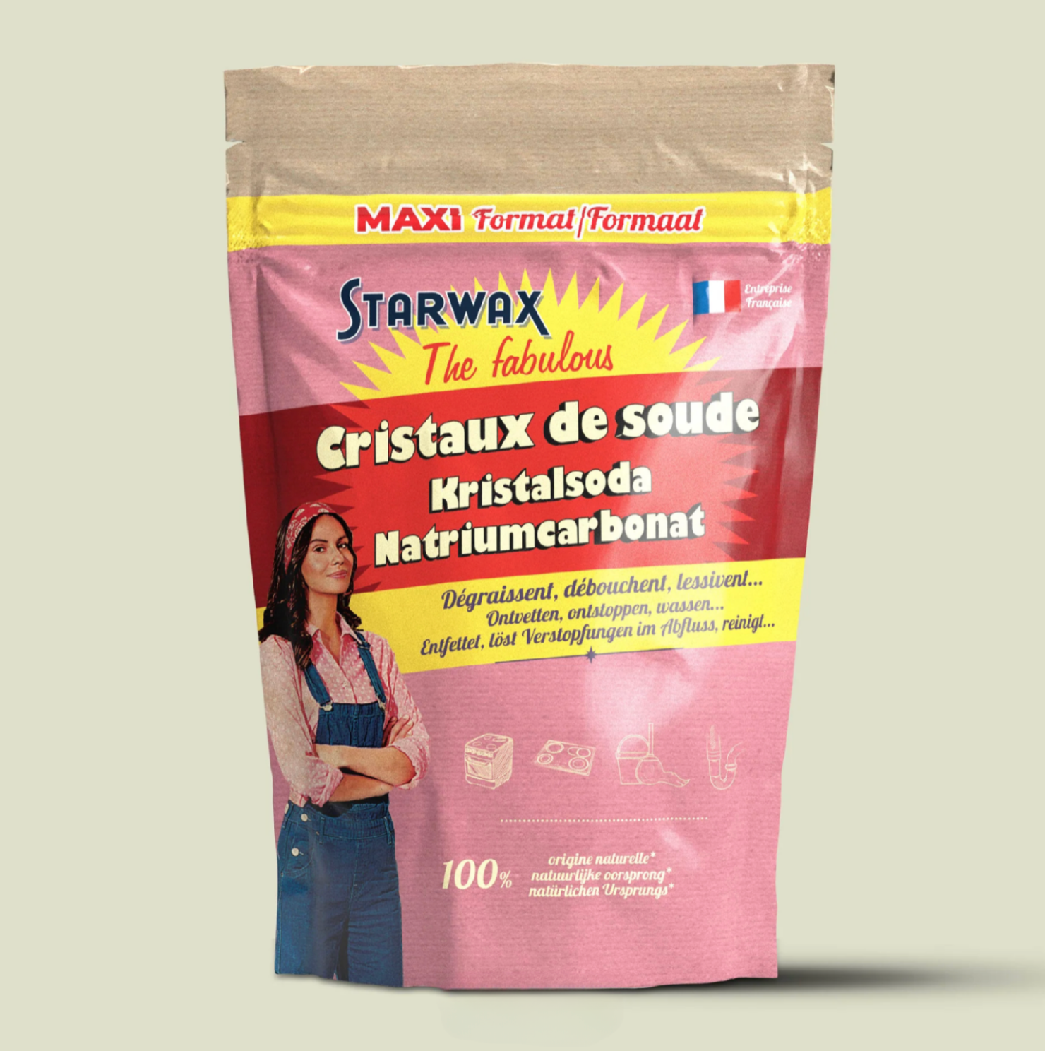 Cristaux de soude en sachet - 2,5kg