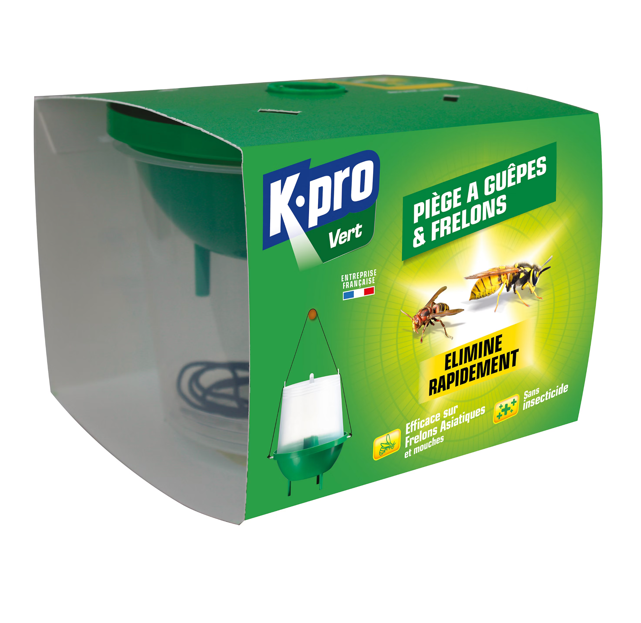Piège à guêpes et frelons – K.pro vert