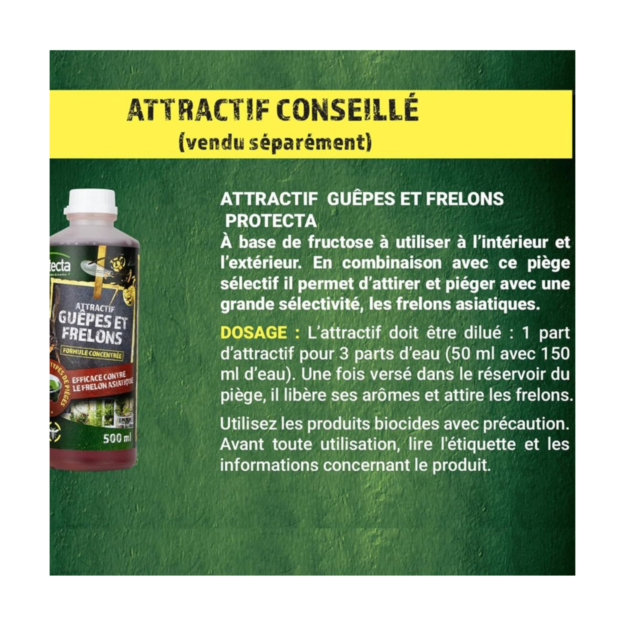 Piège sélectif pour frelons asiatiques – Réutilisable et sans insecticide