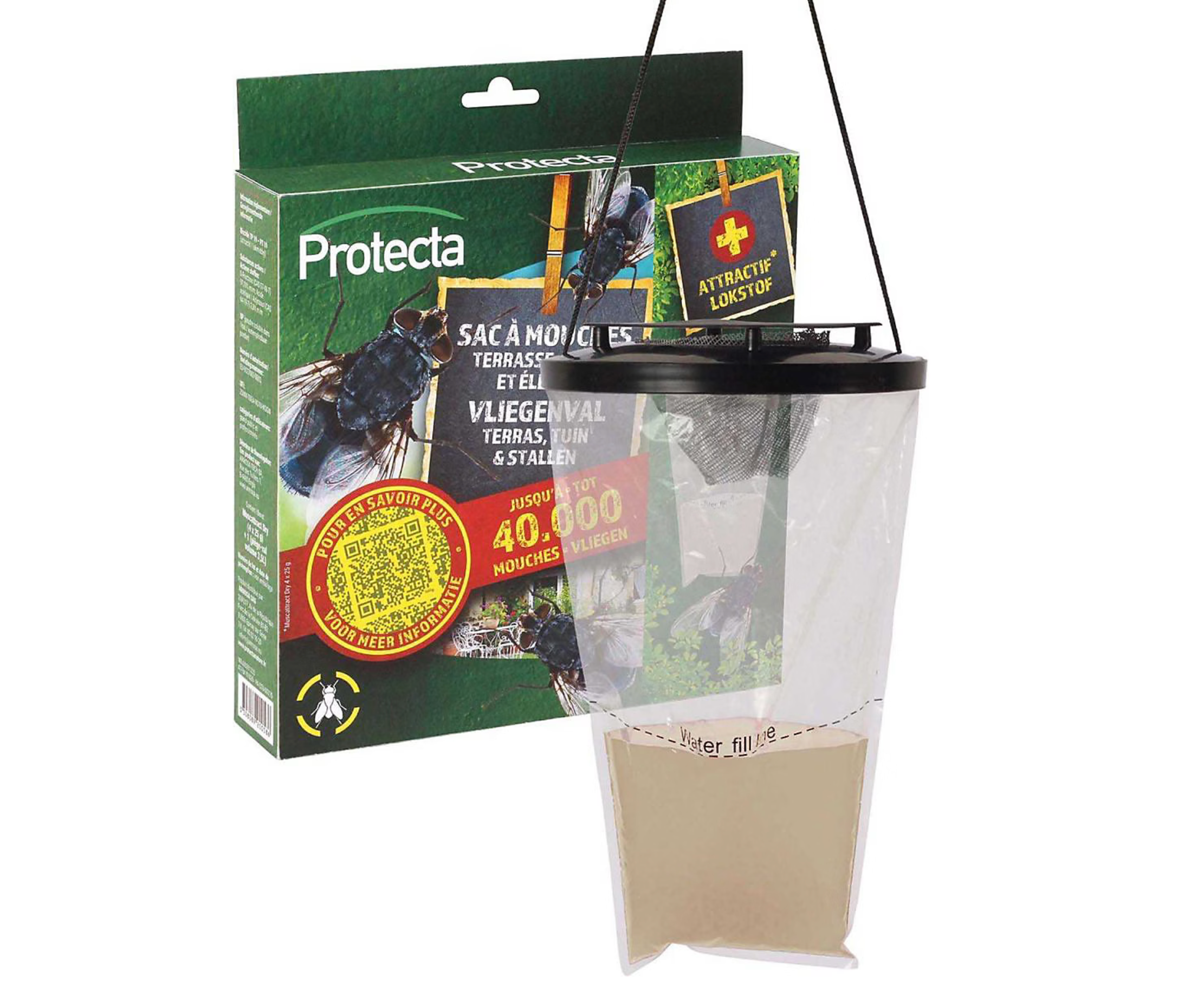 Piège à mouches jetable 3,5 L – Capture massive sans insecticide