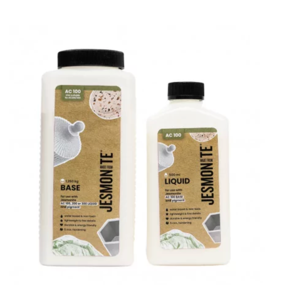 Kit Jesmonite AC100 – liquide 500 ml + base 1,25 kg