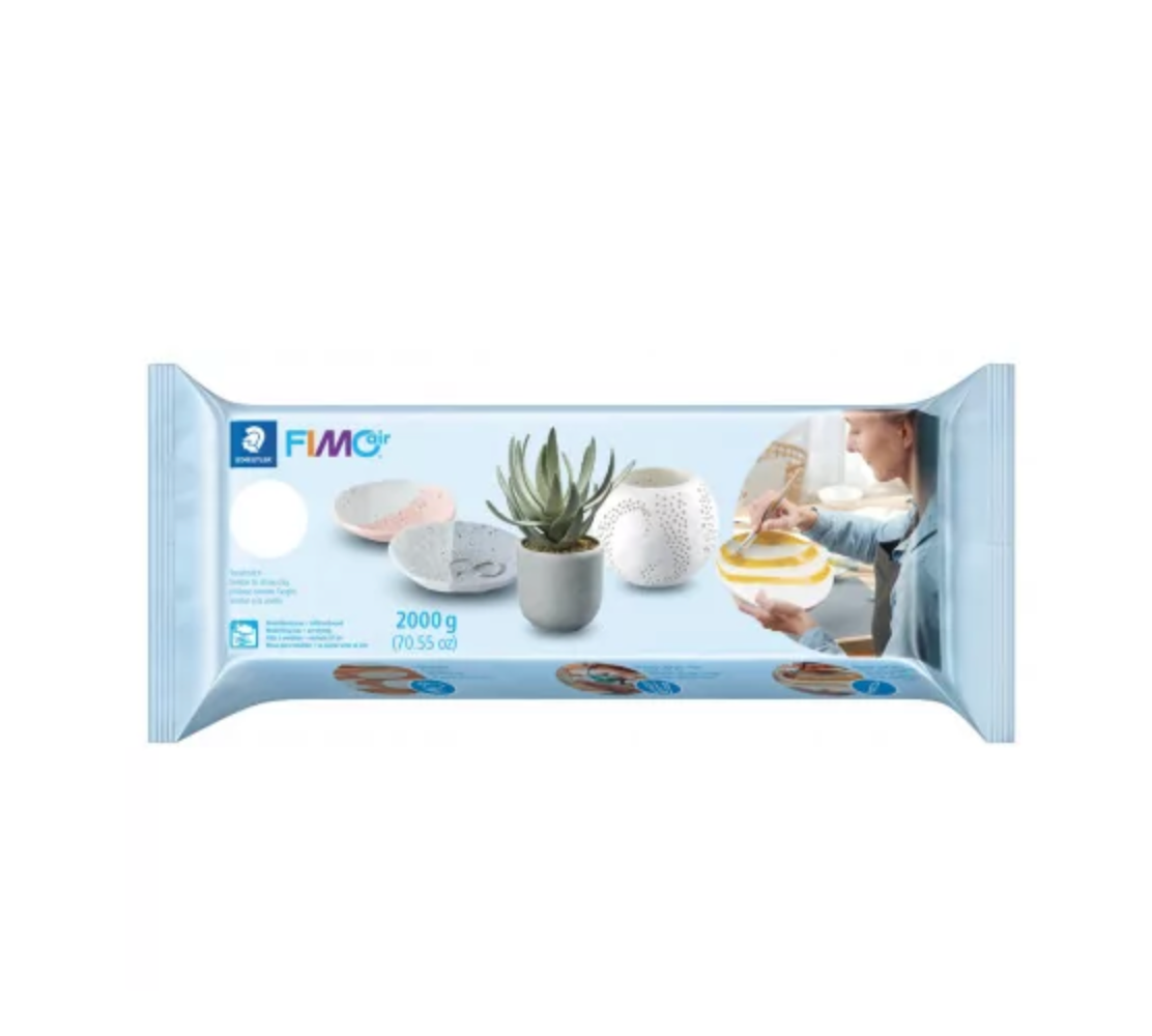 Pâte FIMO Air Light blanche – 2 kg – Pâte autodurcissante pour modelage