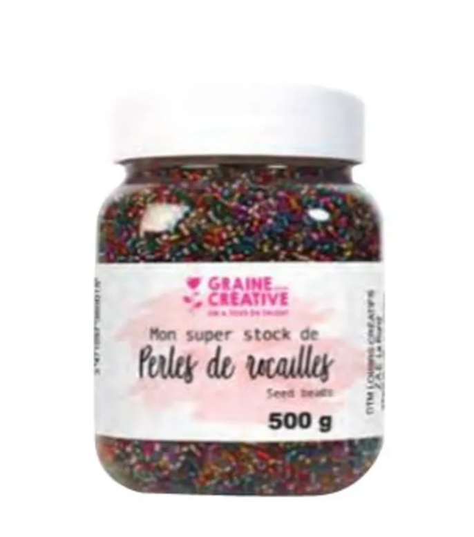 Perles artisanales translucides 500 g – Graine Créative