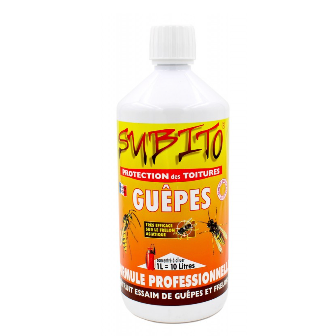 Insecticide guêpes & frelons 1L – Protection toitures Subito (jusqu’à 300 m²)
