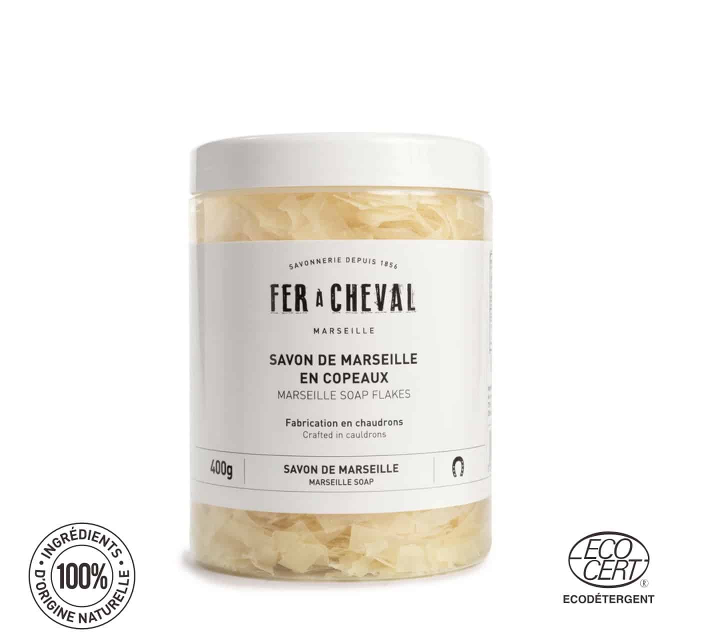 Copeaux de Savon de Marseille Végétal 400 g – Fer à Cheval