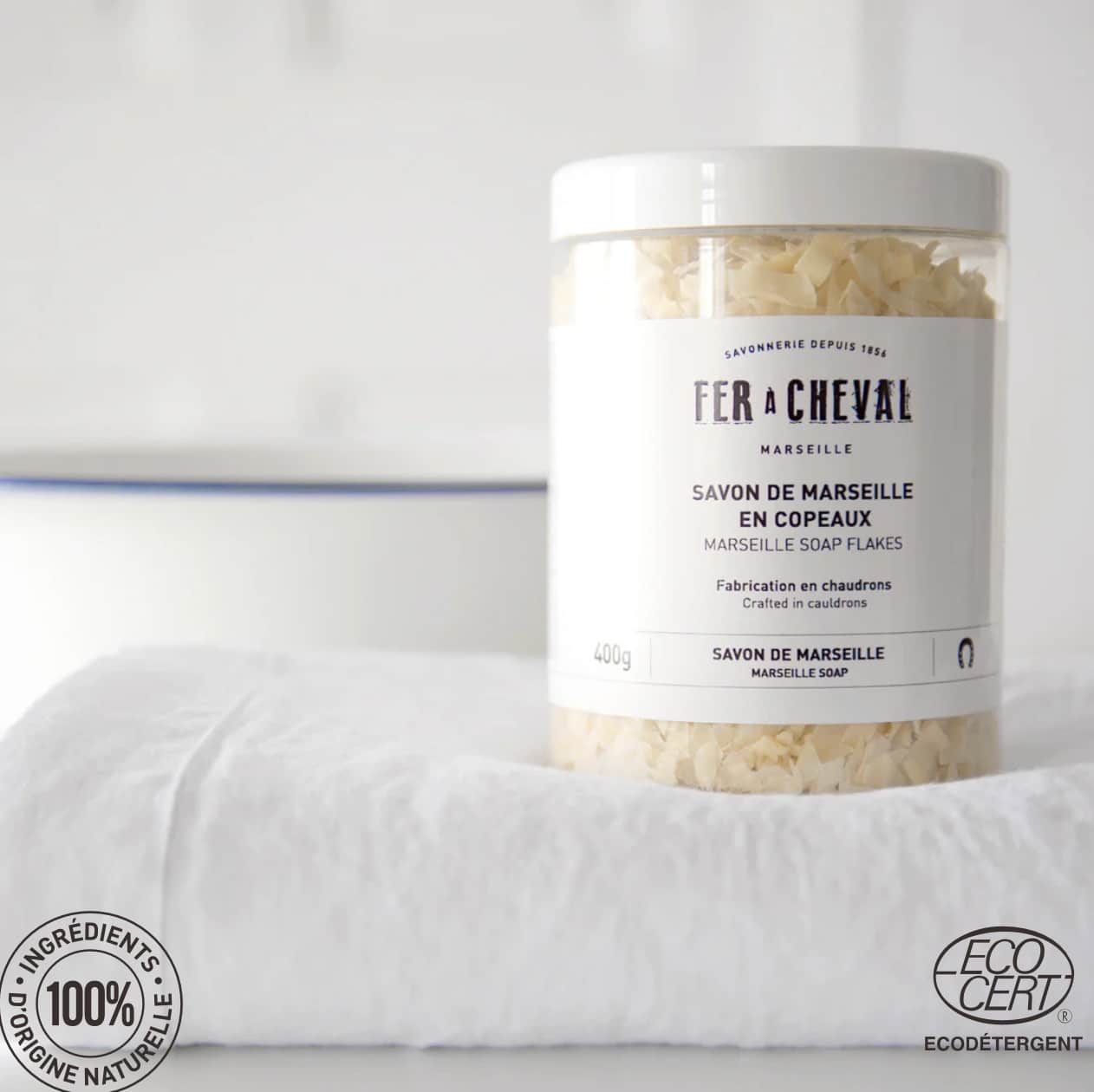 Copeaux de Savon de Marseille Végétal 400 g – Fer à Cheval