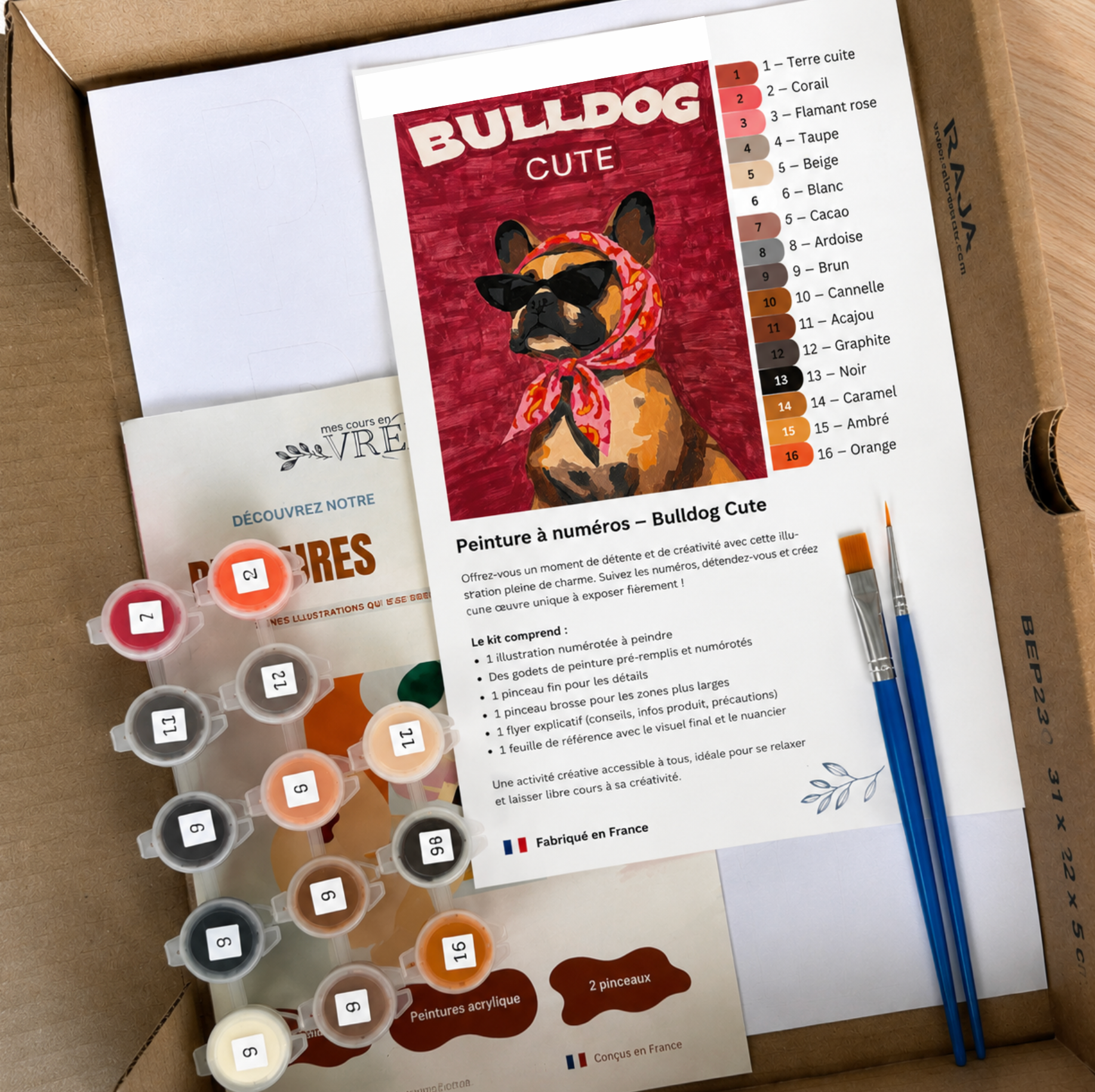 Peinture au numéro - Bulldog