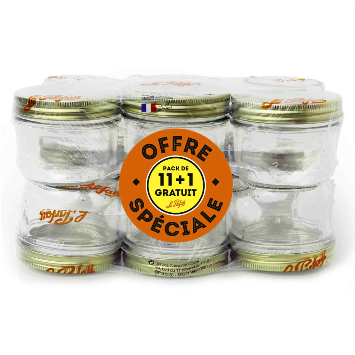 Pack de 12 terrines 200G - Le Parfait