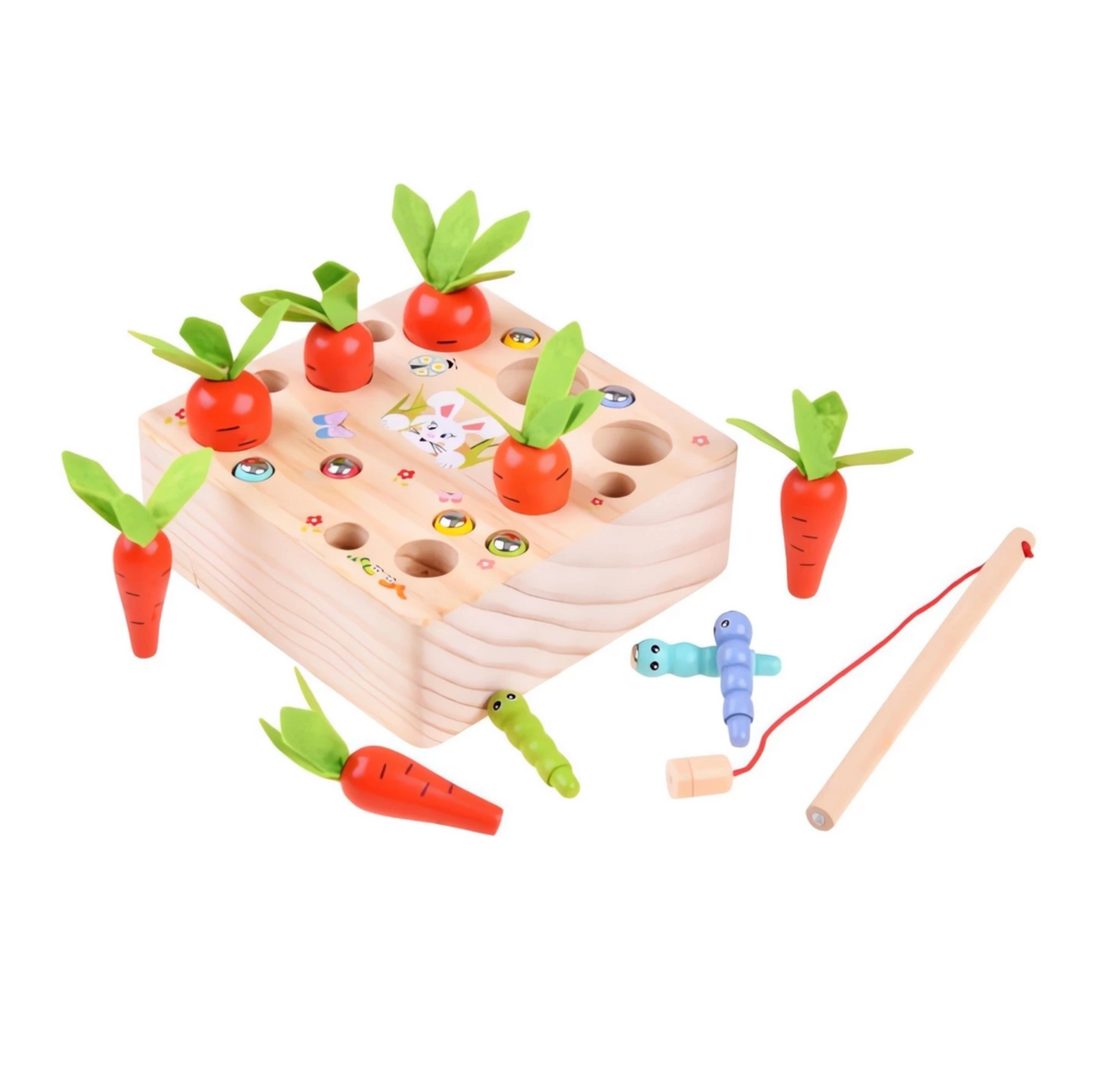 Jeu éducatif en bois - Pêche et plantation