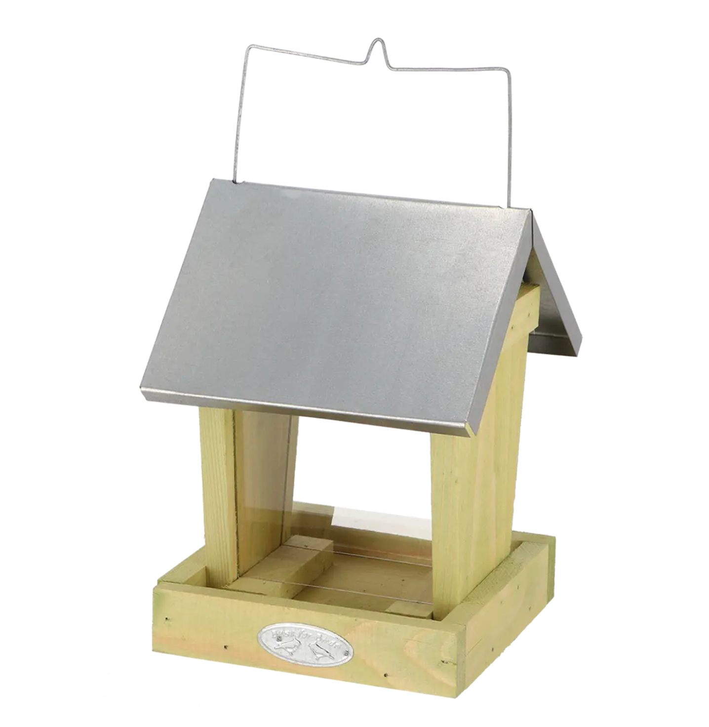 Mangeoire oiseaux silo en bois