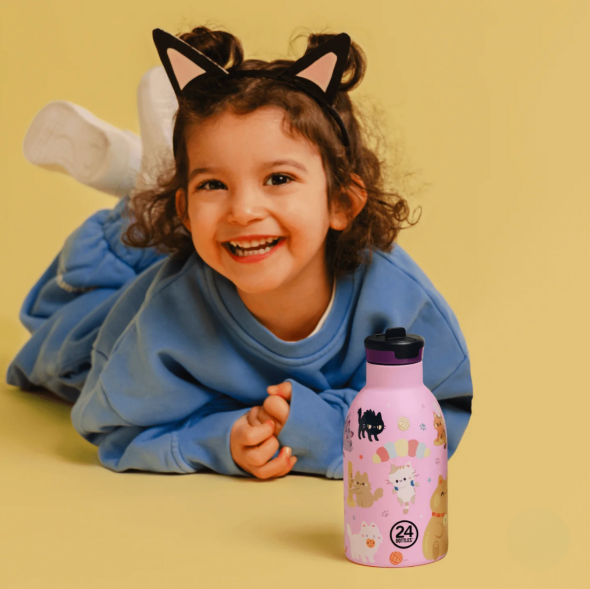 Gourde isotherme CLIMA enfants "MEOW FRIENDS" 330 ml