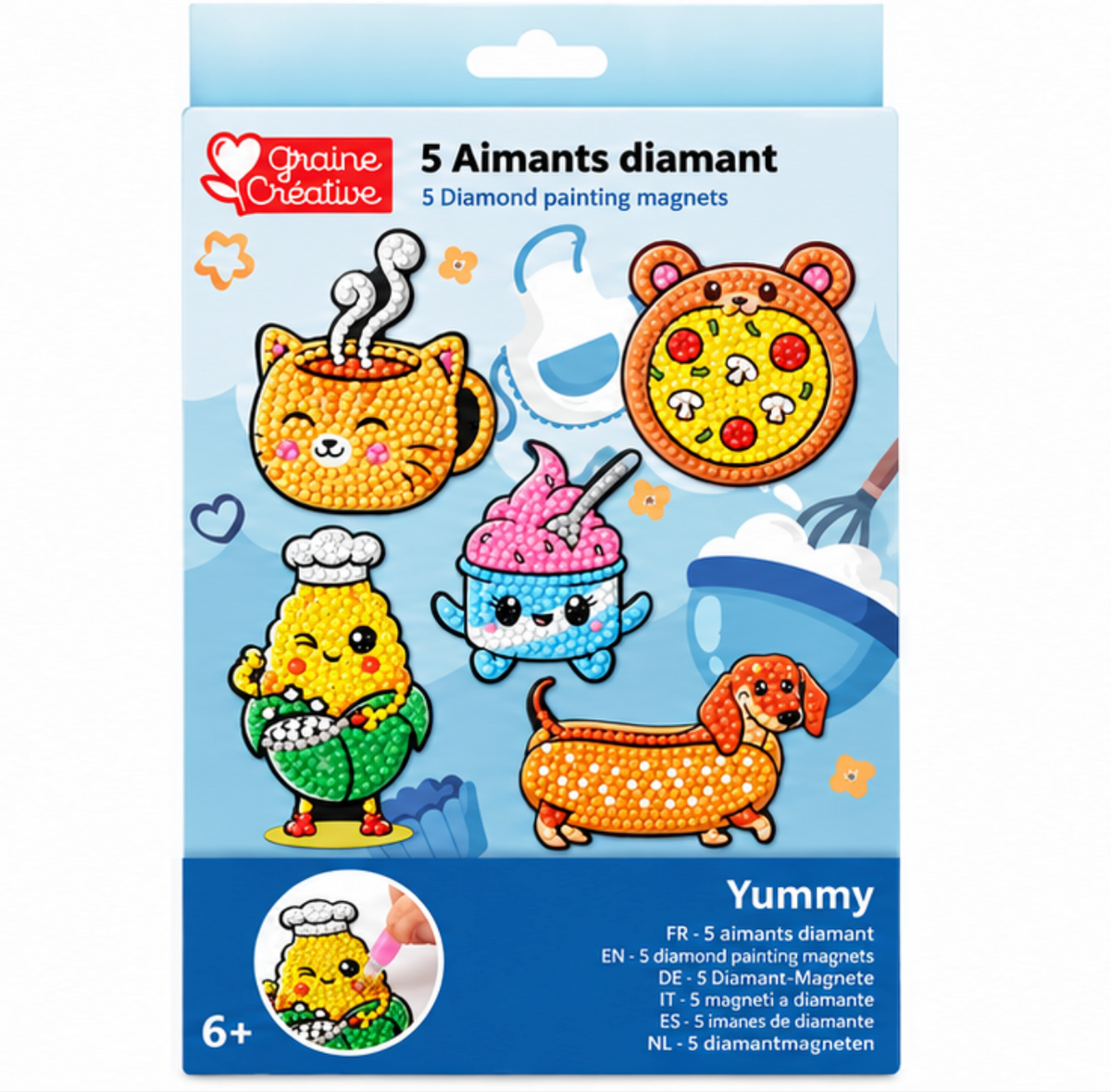 Kit de diamants magnets pour enfants – 5 pièces
