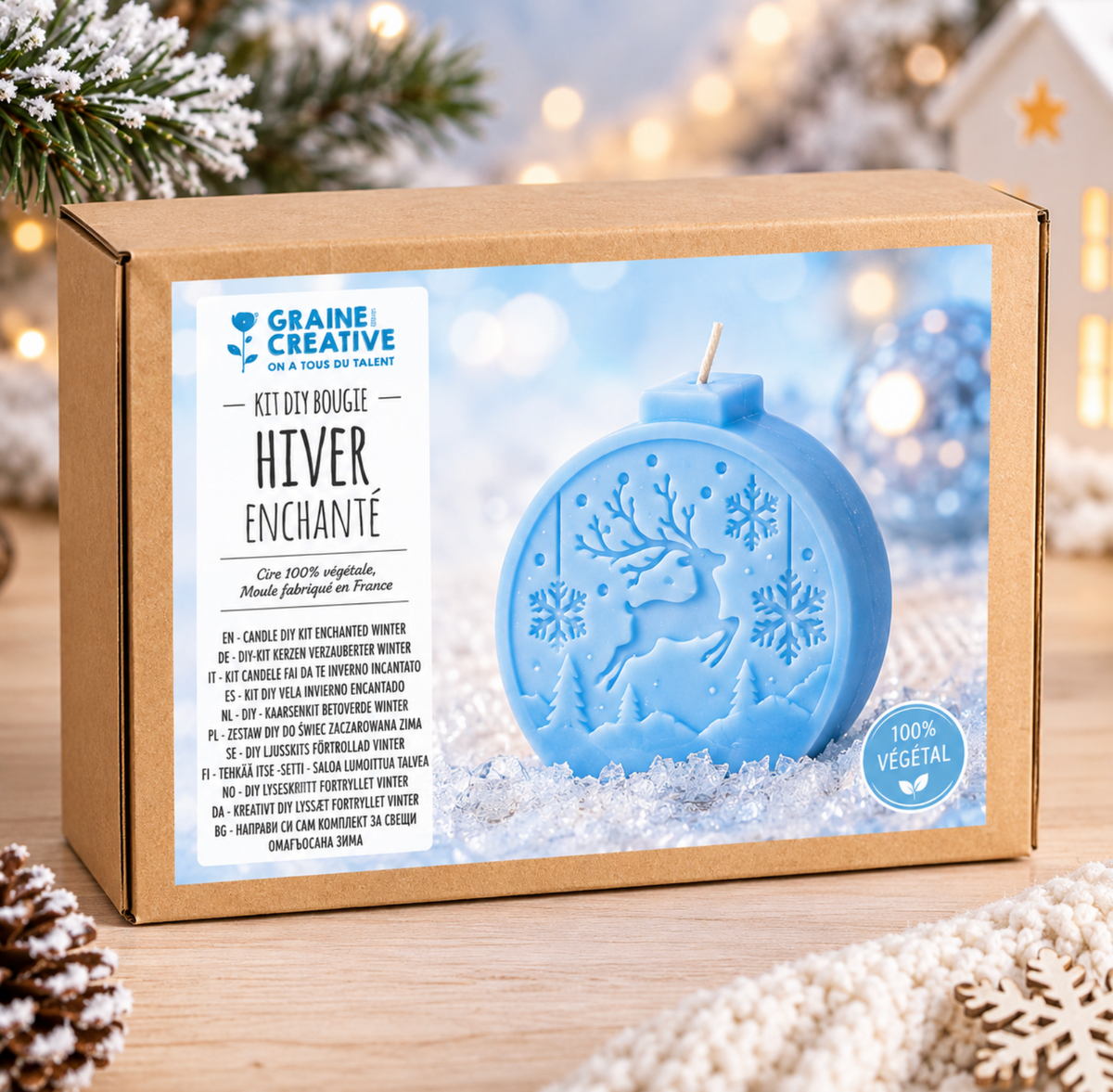 Kit DIY bougie Hiver enchanté