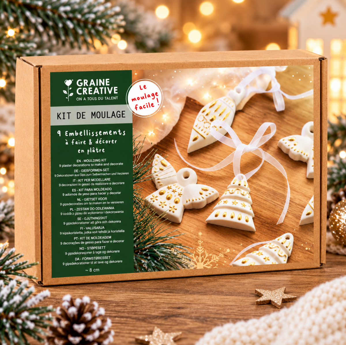 KIT de moulage - 9 sujets de Noël