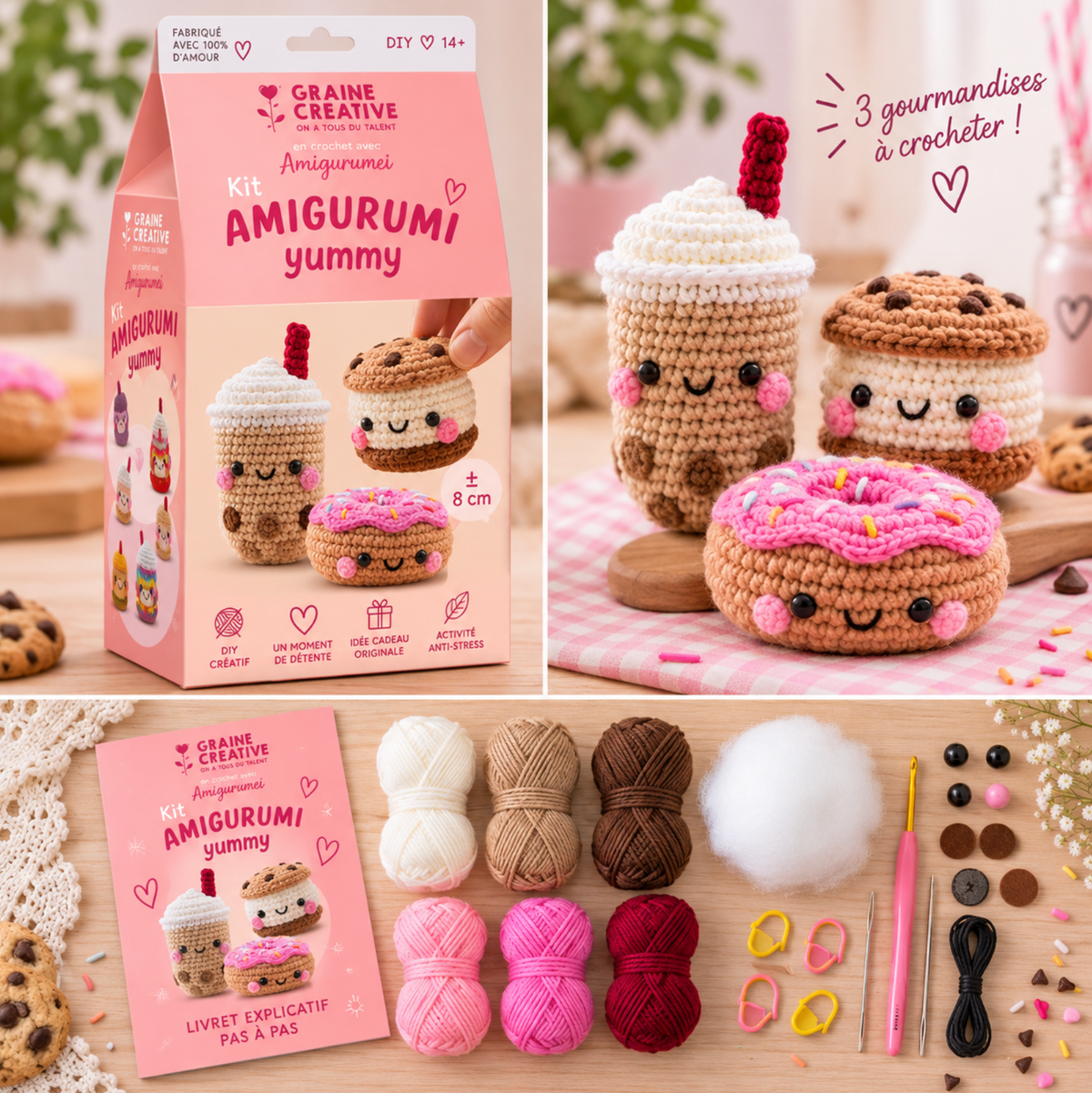 Kit Amigurumi - Mes gourmandises