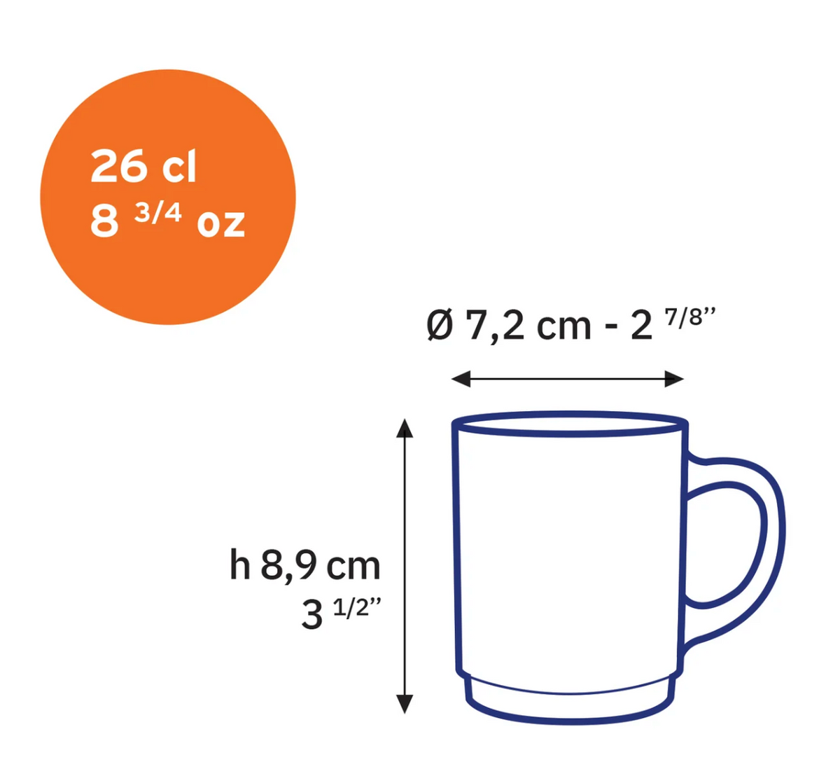 Mug Versailles rose 26 cl - DURALEX