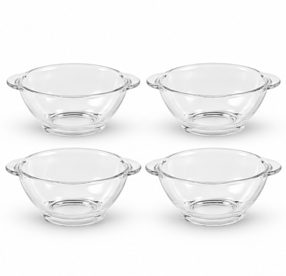 Pack de 4 bols à oreilles Lys transparents 51 cl – DURALEX