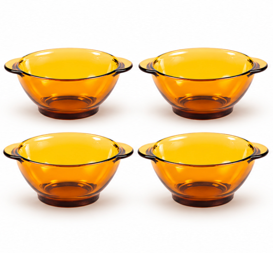 Pack de 4 bols à oreilles Lys vermeil 51 cl – DURALEX
