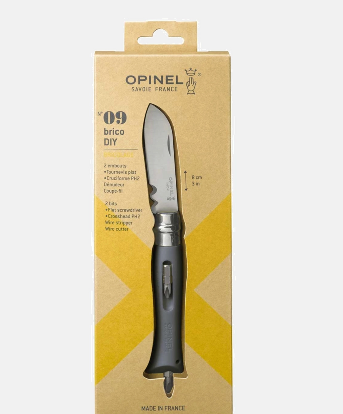 Couteau bricolage N°9 gris - OPINEL