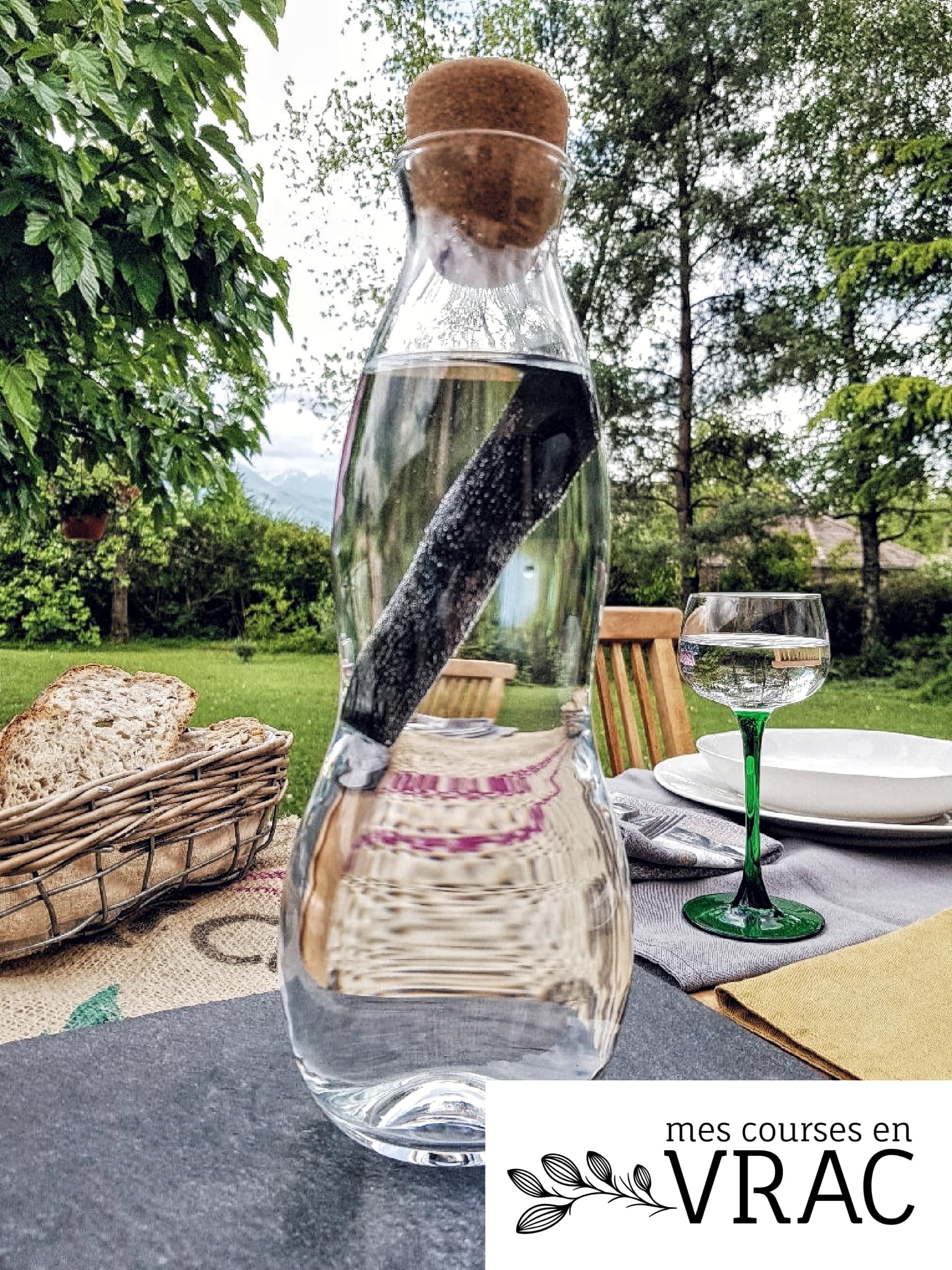 Charbon actif végétal purificateur d'eau Binchotan