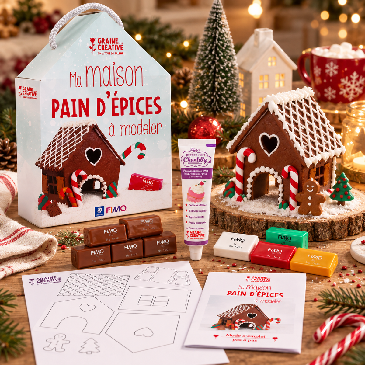 Kit Maison en pain d’épices à modeler FIMO
