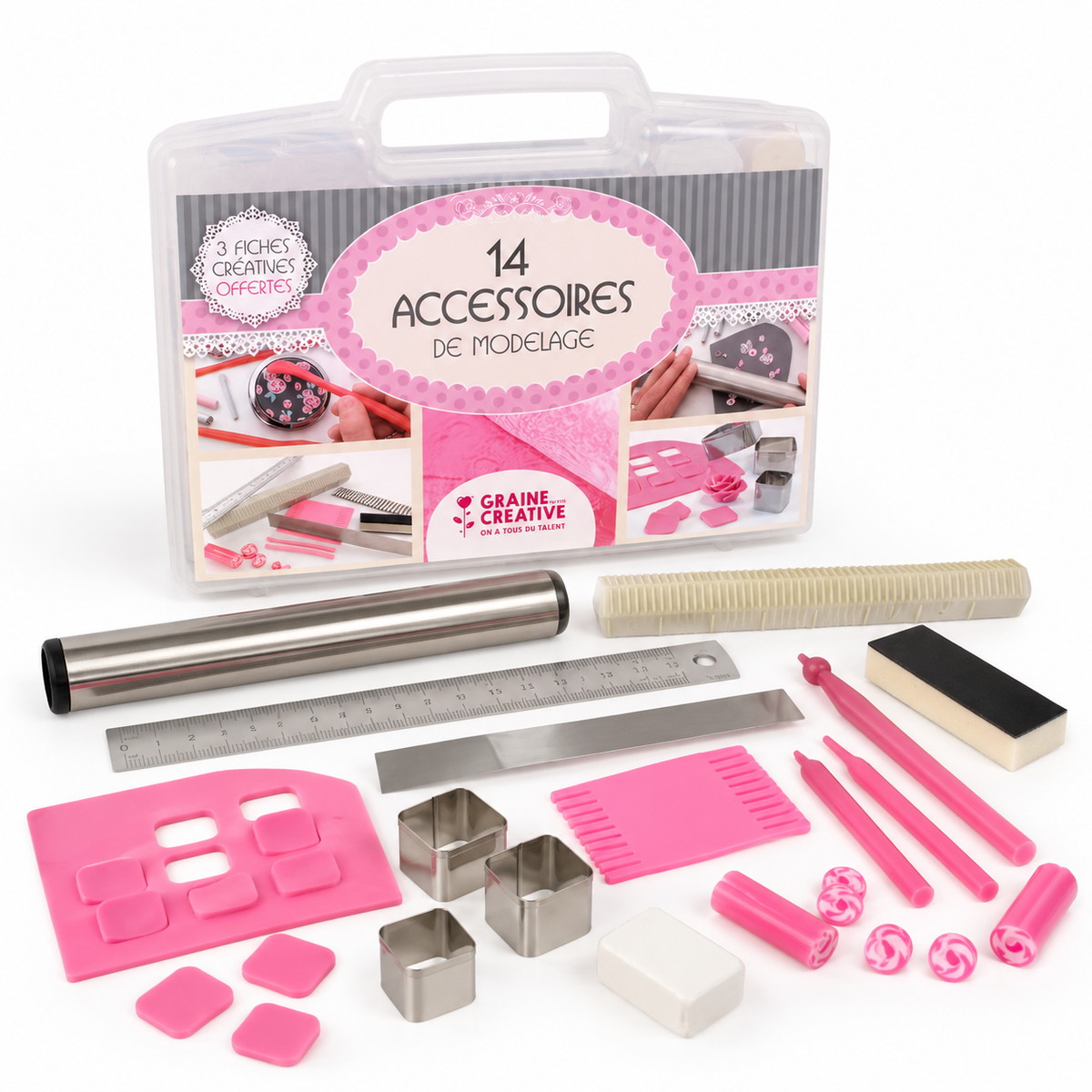 Mallette de 14 accessoires de modelage FIMO