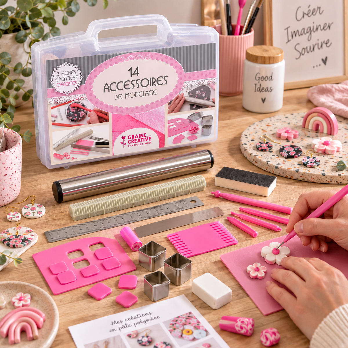 Mallette de 14 accessoires de modelage FIMO
