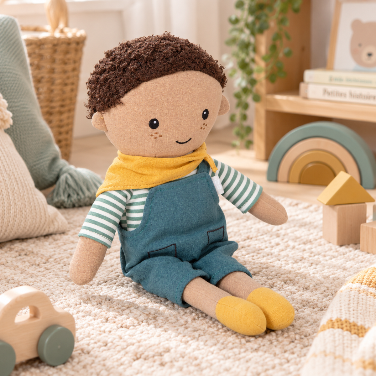 Poupée en tissu Léo