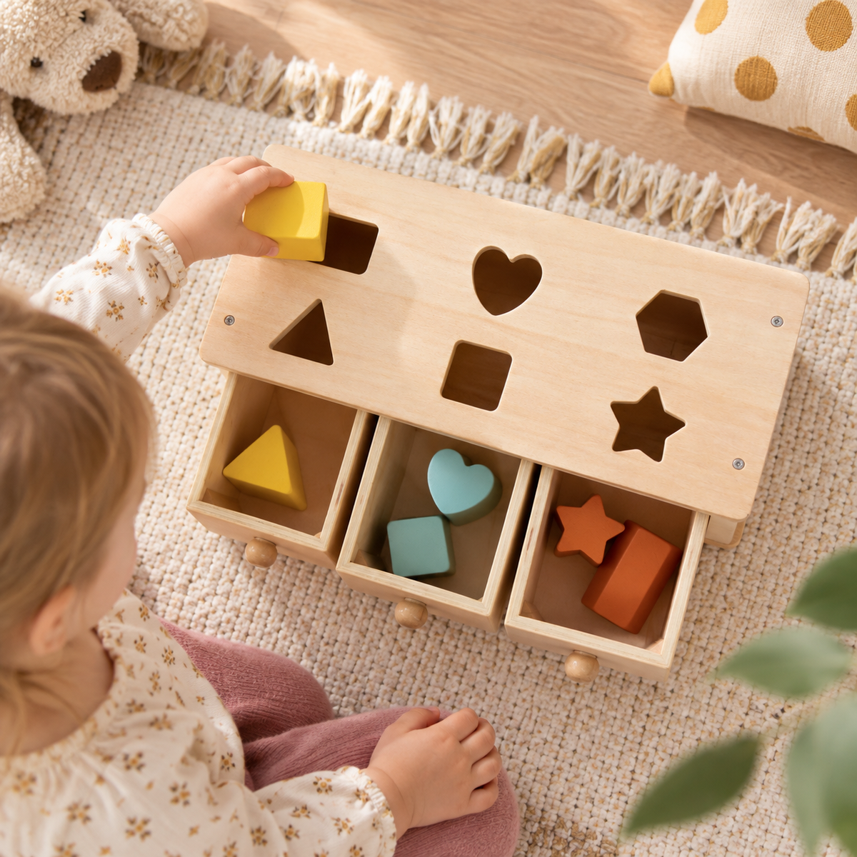 Jeu de tri Montessori en bois