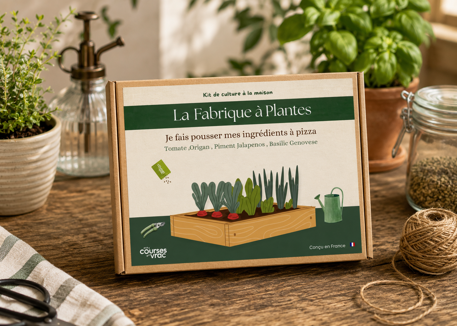 Kit DIY : Je fais pousser mes ingrédients à pizza