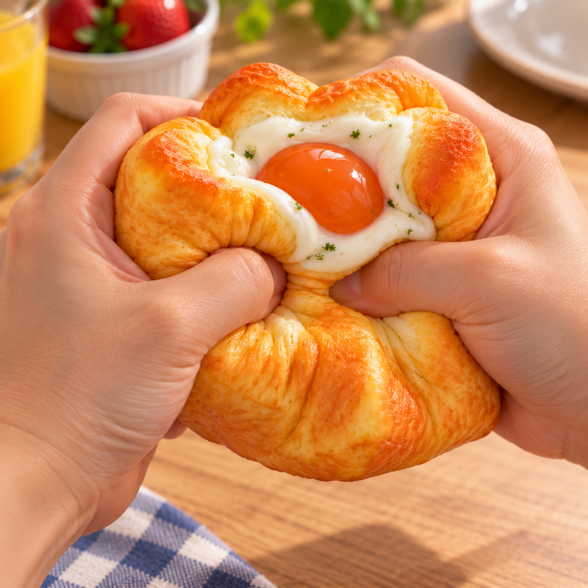 Squishy Toast Œuf au plat – anti-stress remontée lente