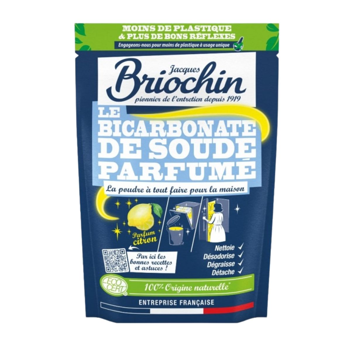 Bicarbonate de soude parfum citron - JACQUES BRIOCHIN