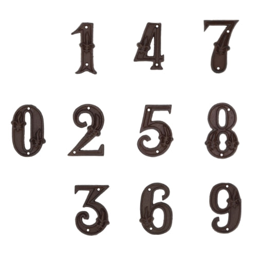 Numéro de maison en fonte