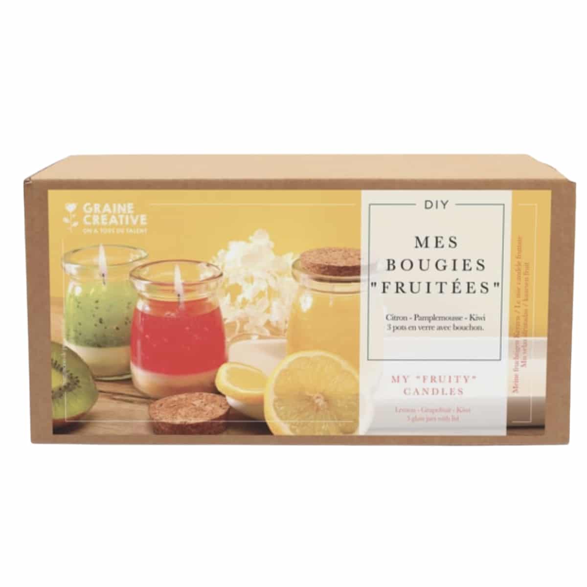 KIT DIY - Coffret "mes bougies fruitées"