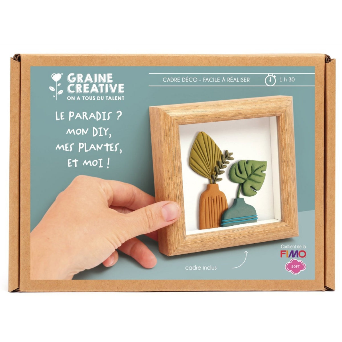 Kit FIMO cadre miniature - vase
