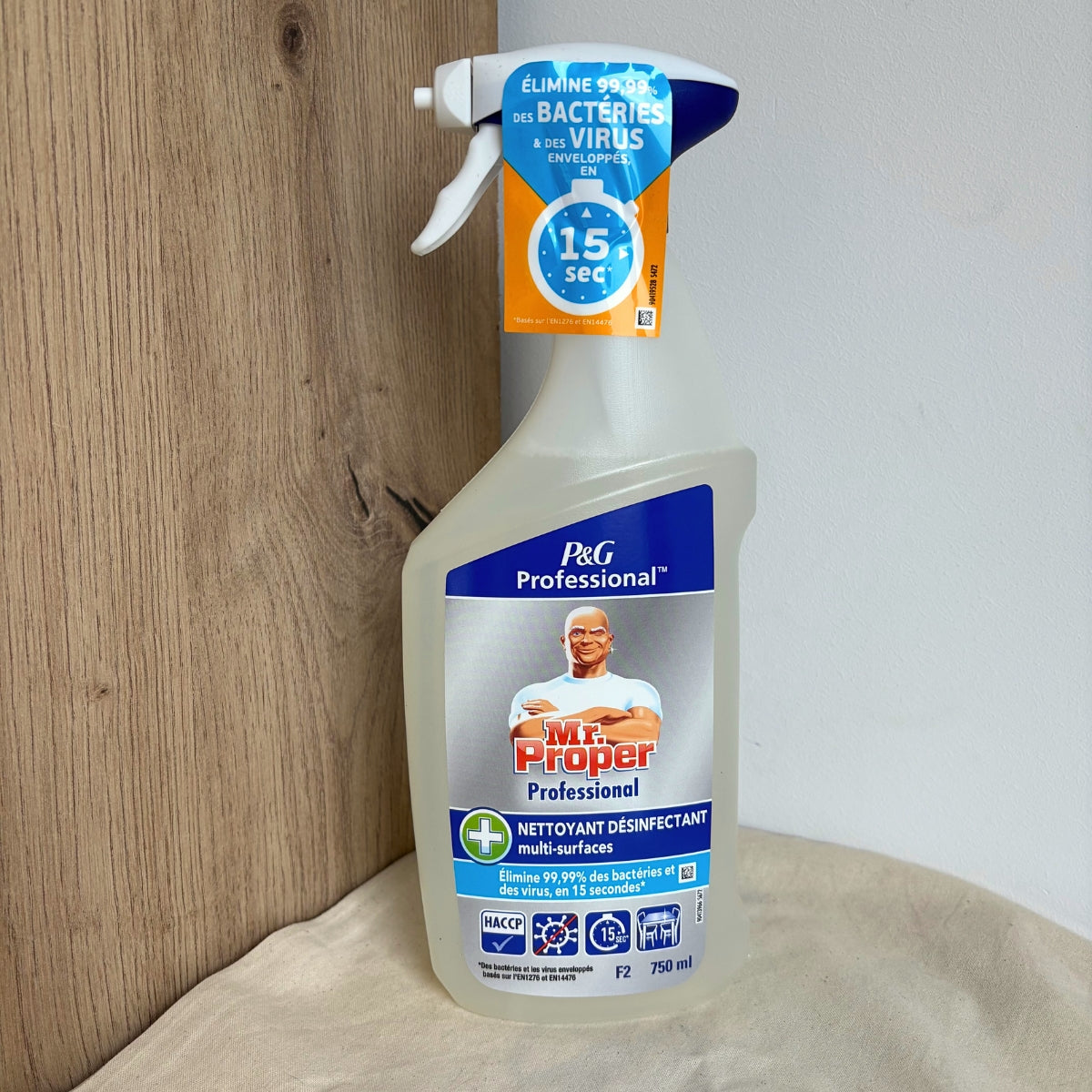 Mr Propre Professional – Nettoyant Désinfectant Multi-Surfaces Spray 750 mL