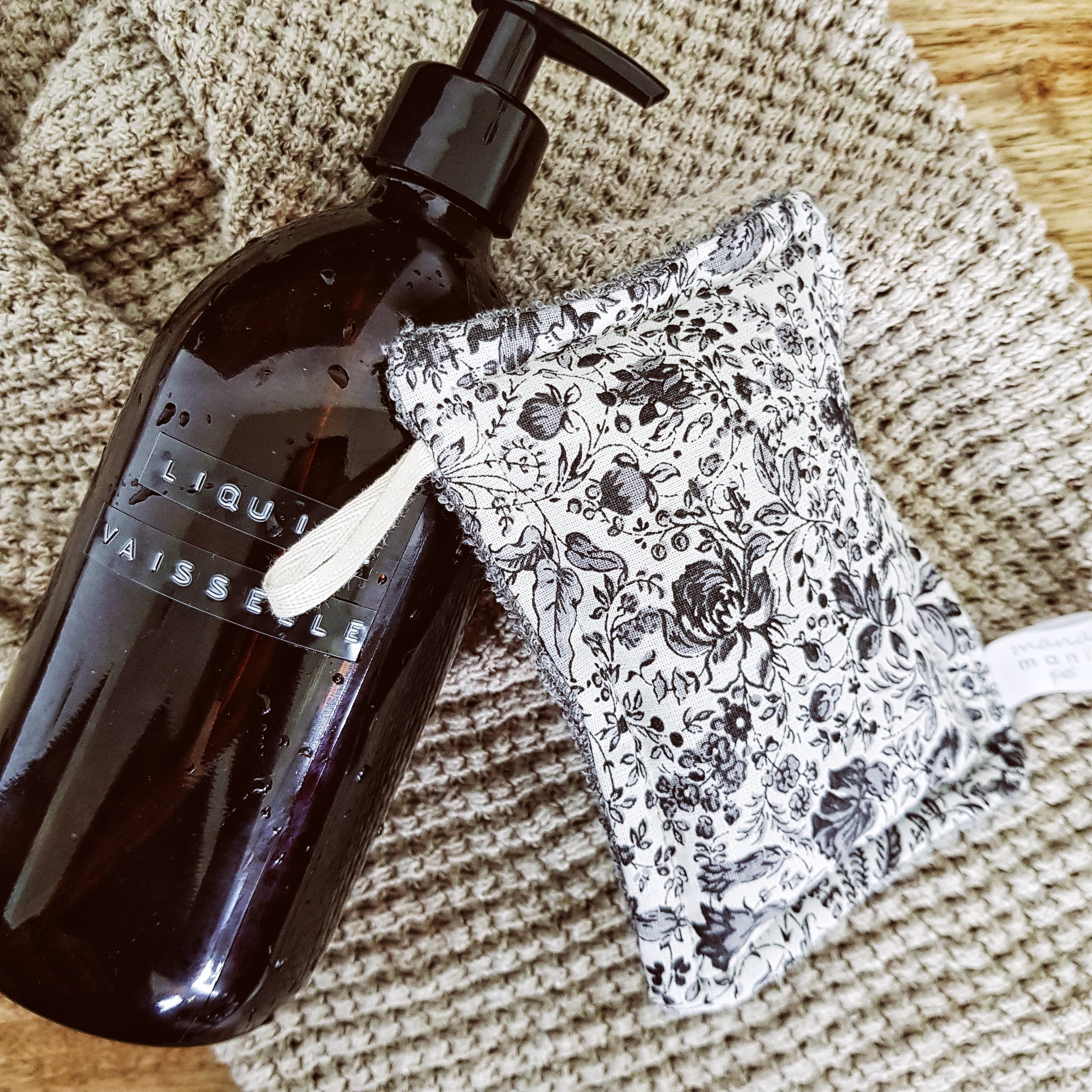 Éponge lavable multiusages en tissu
