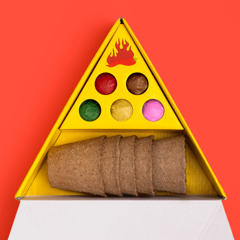 Kit de Culture Danger ! – 5 Variétés de Piments Piquants